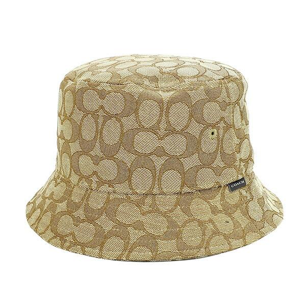 Coach Coach Cotton, Polyester Bucket Hats Unisex Khaki