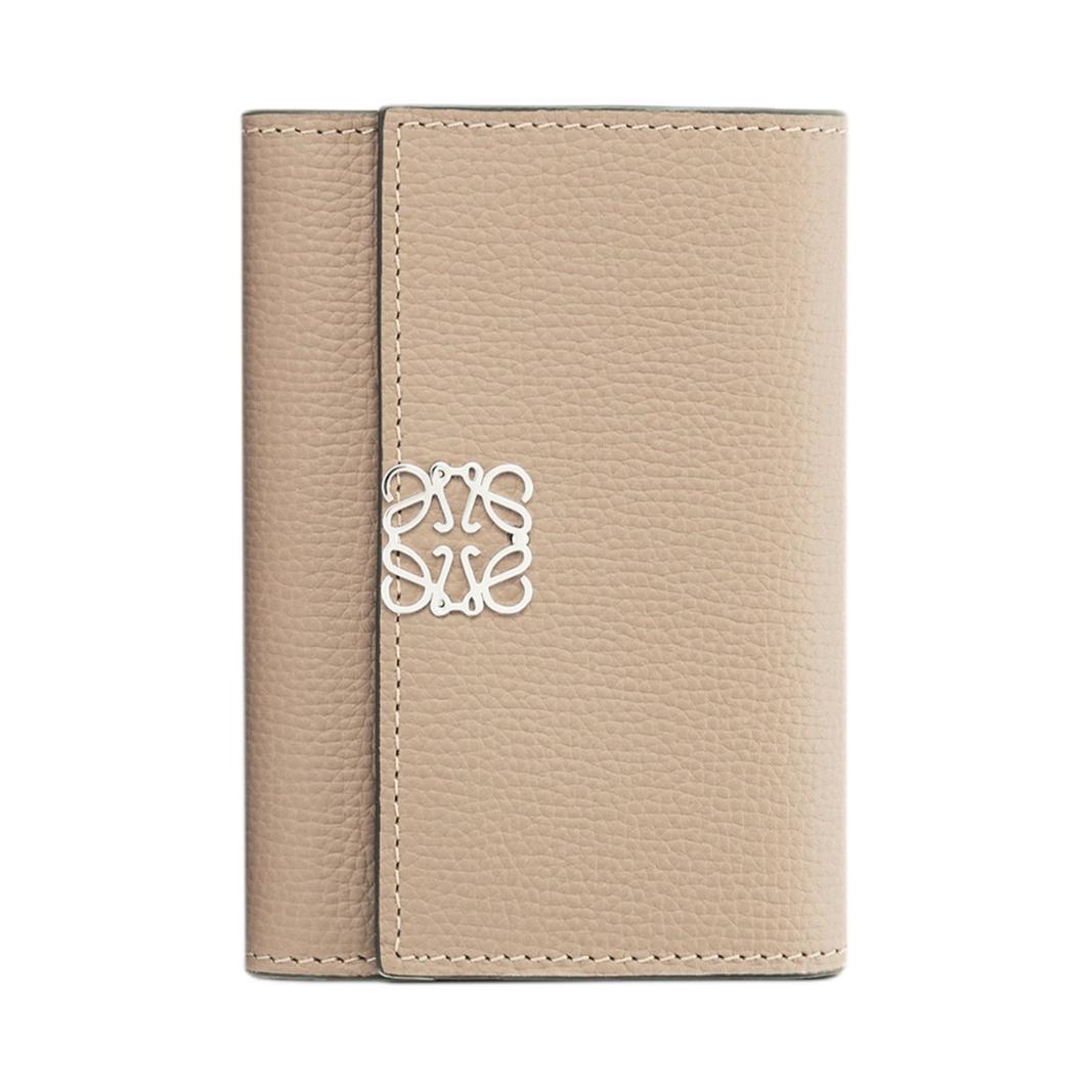 Loewe Loewe Anagram Grained Calfskin Wallet Women's Sand