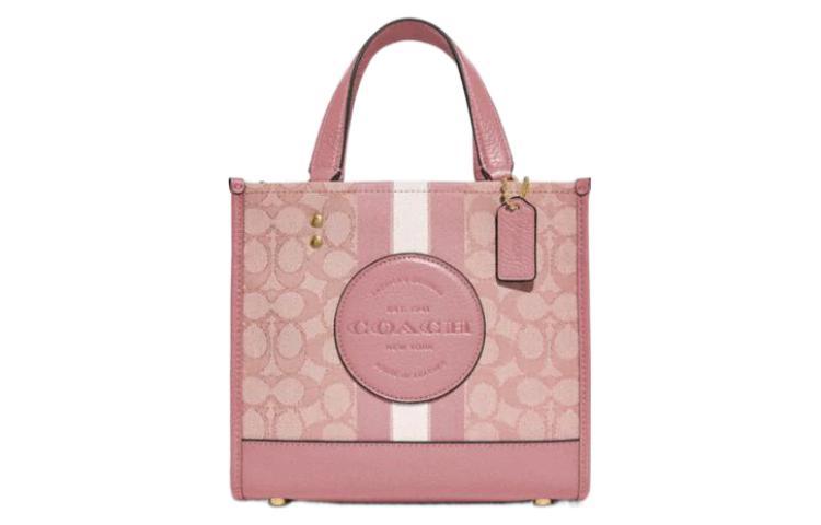 Coach Coach Dempsey Tote 22 In Signature Jacquard With Stripe And Coach Patch