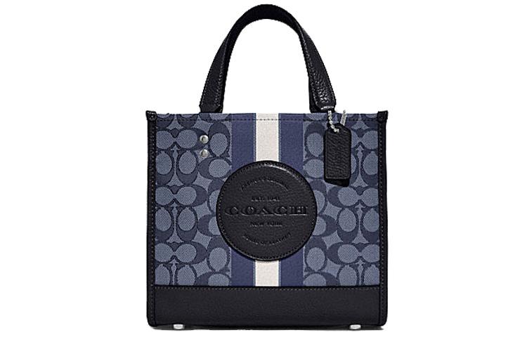 Coach Coach Dempsey Tote 22 in Signature Jacquard with Stripe Patch