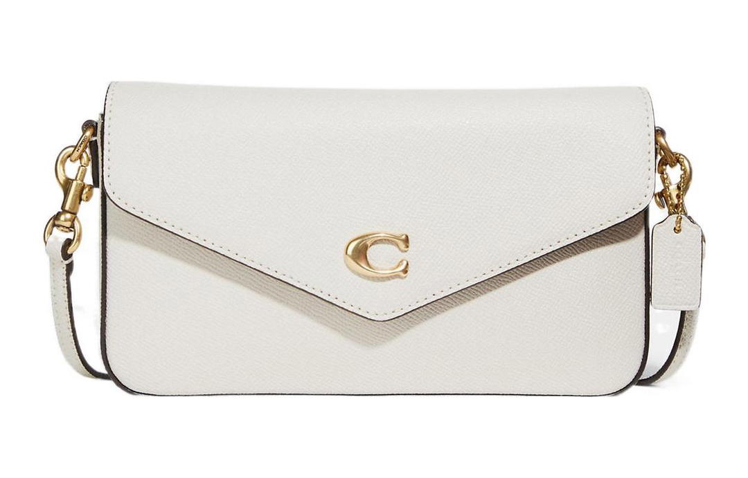Coach Coach Leather Handheld Shoulder Bag Crossbody Bag Mini Women's White