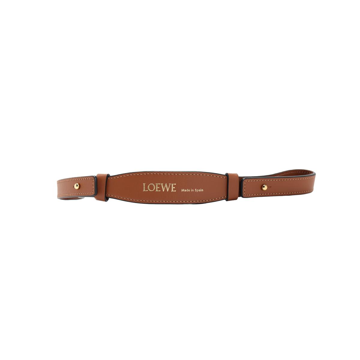 Loewe Loewe Cow Leather Shoulder Strap Bag Strap Women's Tan