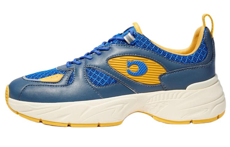 Coach Coach Cushioning, Slip Resistant, And Abrasion Resistant Low Top Casual Shoes Men's Blue