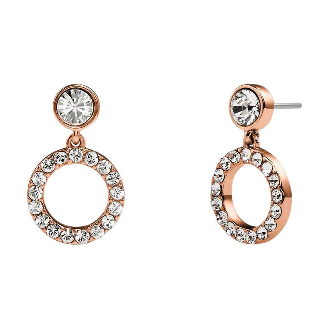Coach Coach Brass Plated Earrings Women's Rose Gold