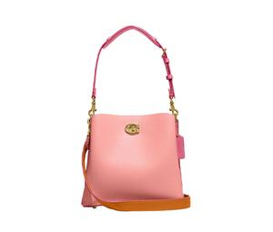 Buy Coach Willow Cow Leather Bucket Bag, Shoulder Bag, Crossbody Bag, Handbag Medium Size Women's Pink at Sasom – Authentic and Ready to Ship