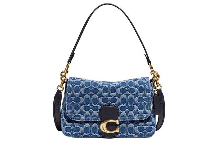 Coach Coach Tabby Fabric Shoulder Bag Handbag Crossbody Bag Shoulder Bag Women's Denim Blue