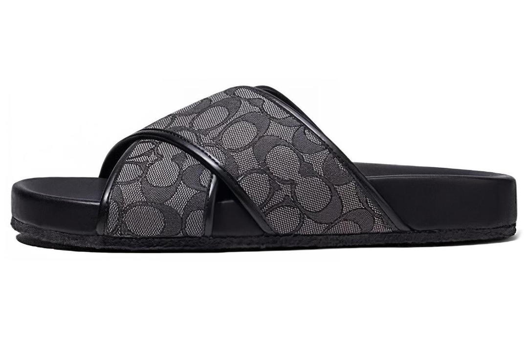 Coach Coach Slide Slippers Men's Gray Black