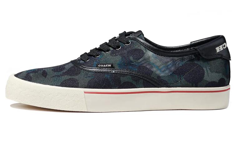 Coach Coach Low-Top Stylish Skateboarding Shoes Men's Blue