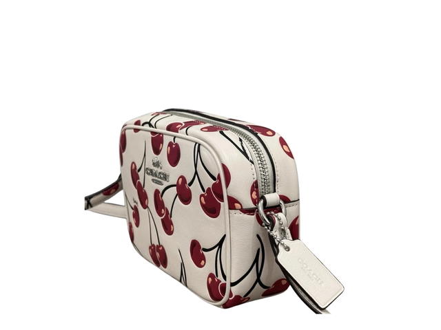 Coach Coach Mini Jamie Camera Bag With Cherry Print Smooth Leather Chalk Multi - view 2