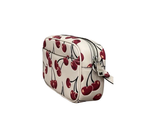 Coach Coach Mini Jamie Camera Bag With Cherry Print Smooth Leather Chalk Multi - view 3