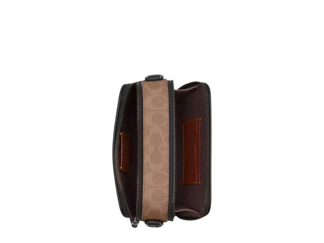 Coach Coach Wyatt In Blocked Signature Canvas With Silver Tone Hardware Black - view 3