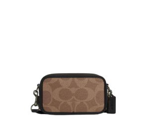 Buy Coach Wyatt Crossbody Bag In Blocked Signature Canvas With Silver Tone Hardware Black at Sasom – Authentic and Ready to Ship