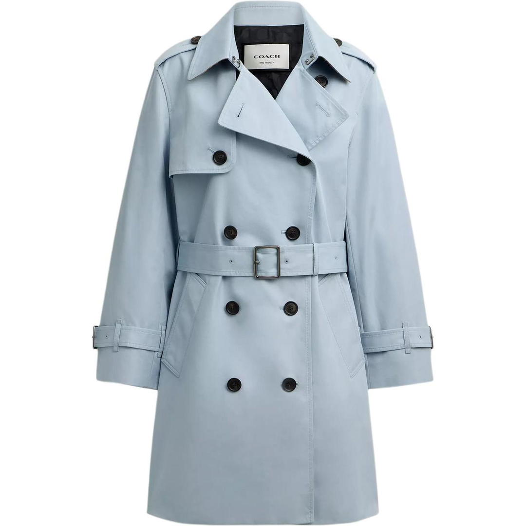Coach Coach SS25 Trench Coat Women's Blue