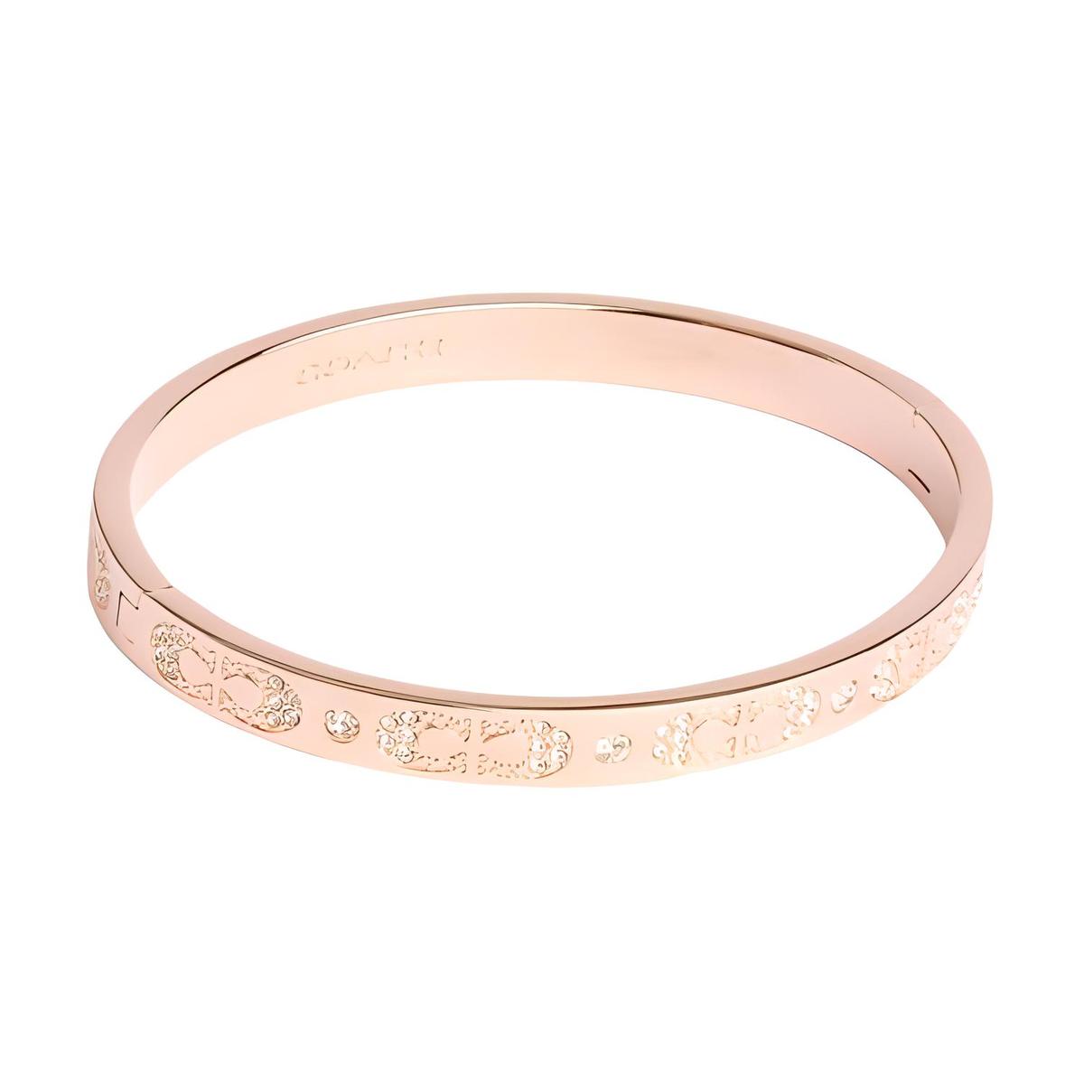 Coach Coach Copper Bangles Unisex Rose Gold
