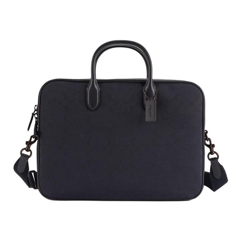 Coach Coach Fabric Briefcase Medium Size Men's Midnight Marine Blue