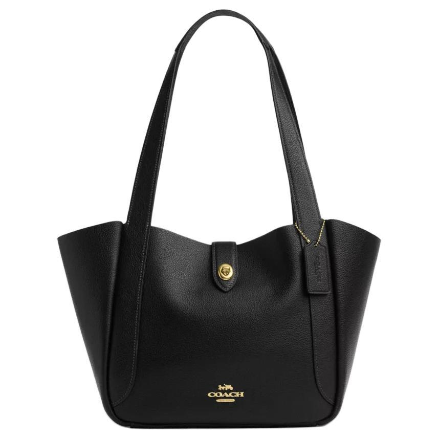 Coach Coach Hadley Double Sided Leather Tote Bag, Shopping Bag, Handbag, Shoulder Bag Large Size Women's Black