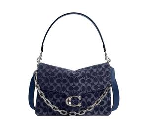 Buy Coach Tabby Denim One Shoulder Handbag Large Size Women's Black at Sasom – Authentic and Ready to Ship