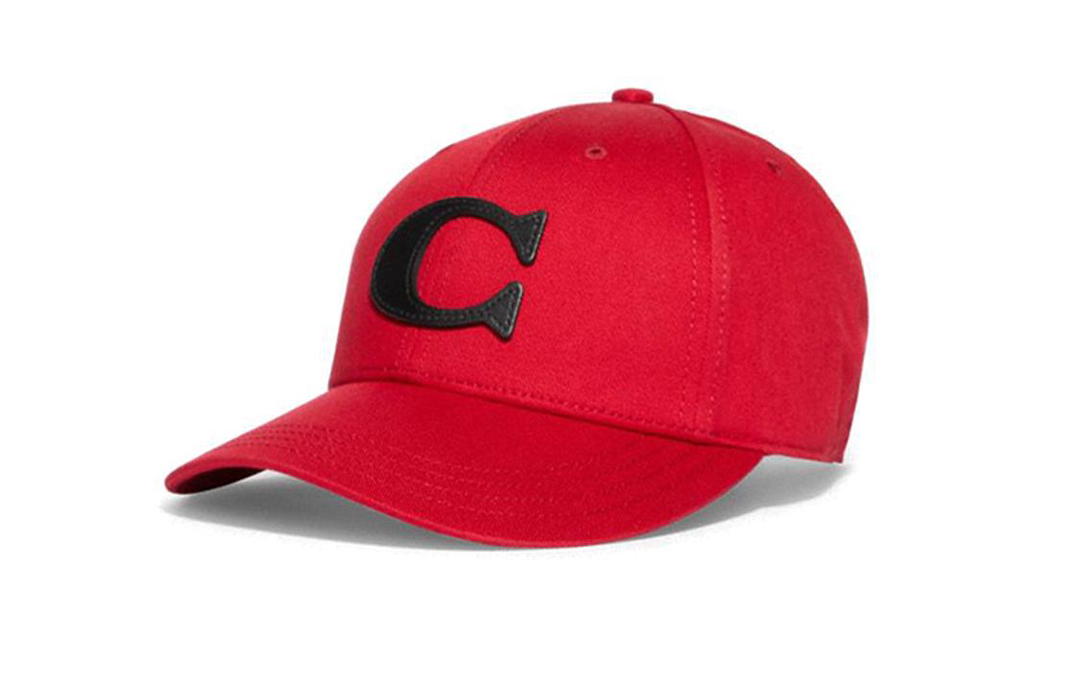 Coach Coach Cotton Baseball Caps Men's Red