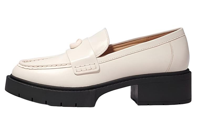 Coach Coach Chunky Heel Loafers 4.5cm Women's White