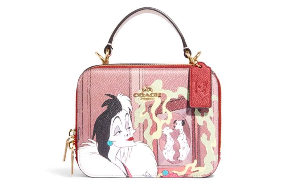 Coach Coach Disney Collaboration Leather Crossbody Handbags Women's Pink