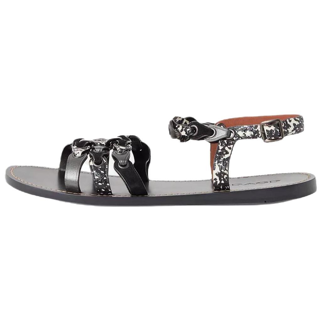 Coach Coach Link One Strap Sandals Women's Black