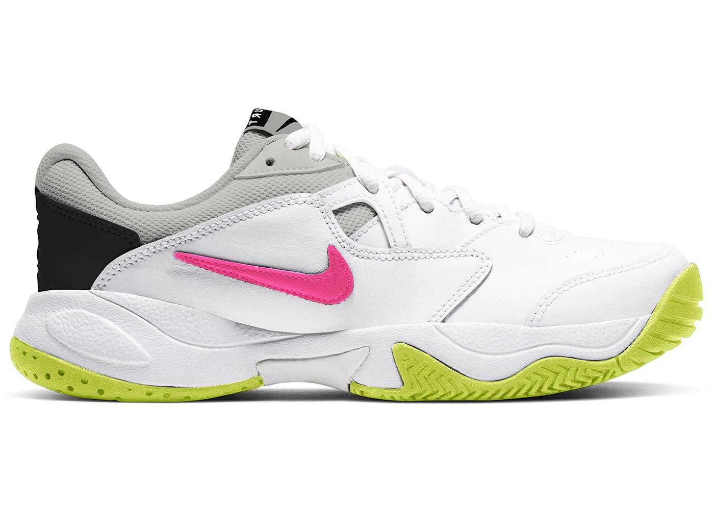 Nike Nike Court Lite 2 White Hot Lime Laser Fuchsia (GS)