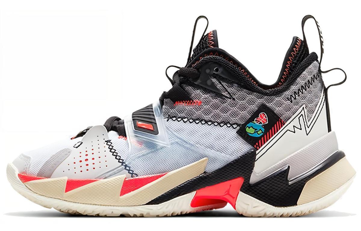 Jordan Jordan Why Not Zer0.3 White Bright Crimson Black GS