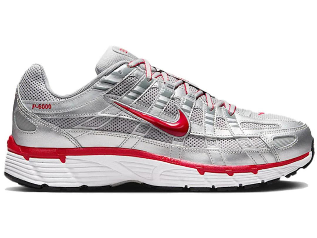 Nike Nike P-6000 Metallic Silver Gym Red