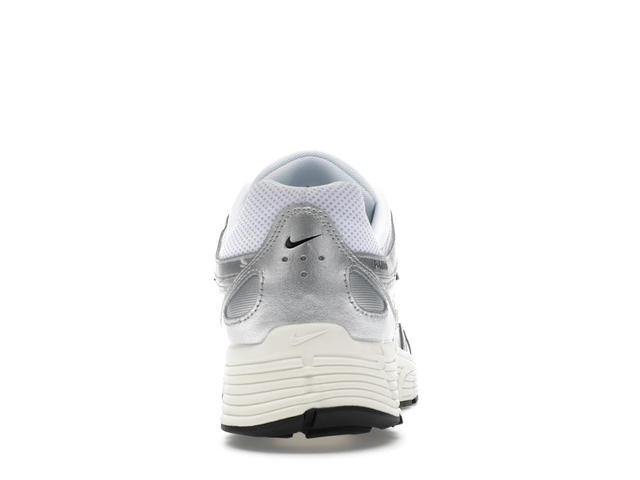 Nike Nike P-6000 White Metallic Silver Flat Silver Black - view 4