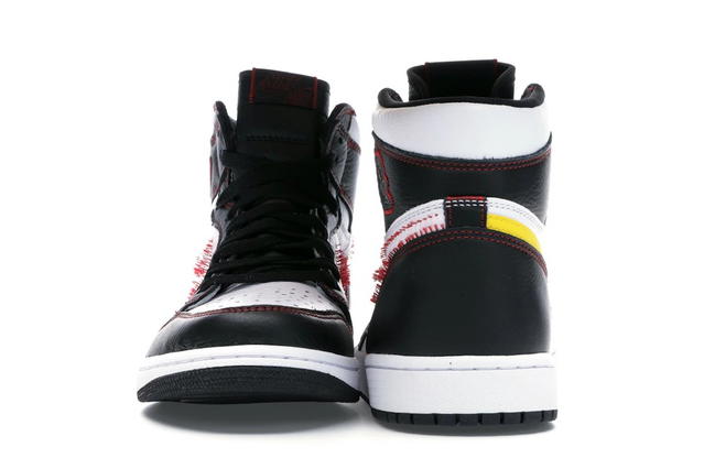 Jordan Jordan 1 Retro High Defiant White Black Gym Red - view 2