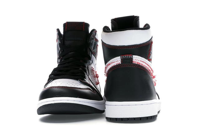 Jordan Jordan 1 Retro High Defiant White Black Gym Red - view 4