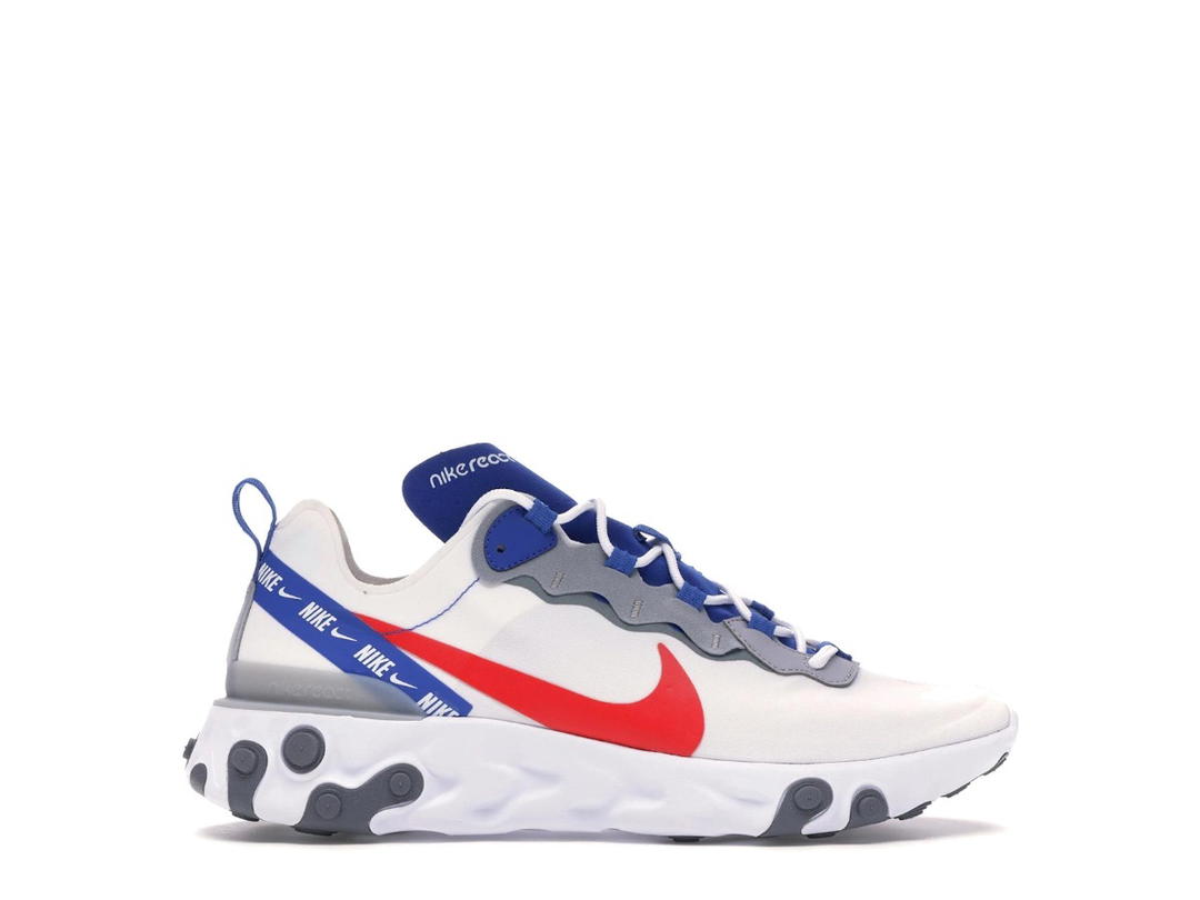 Nike Nike React Element 55 White Game Royal Habanero Red