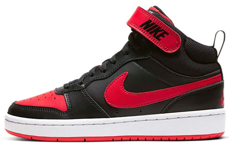 Nike Nike Court Borough Mid 2 Black University Red GS
