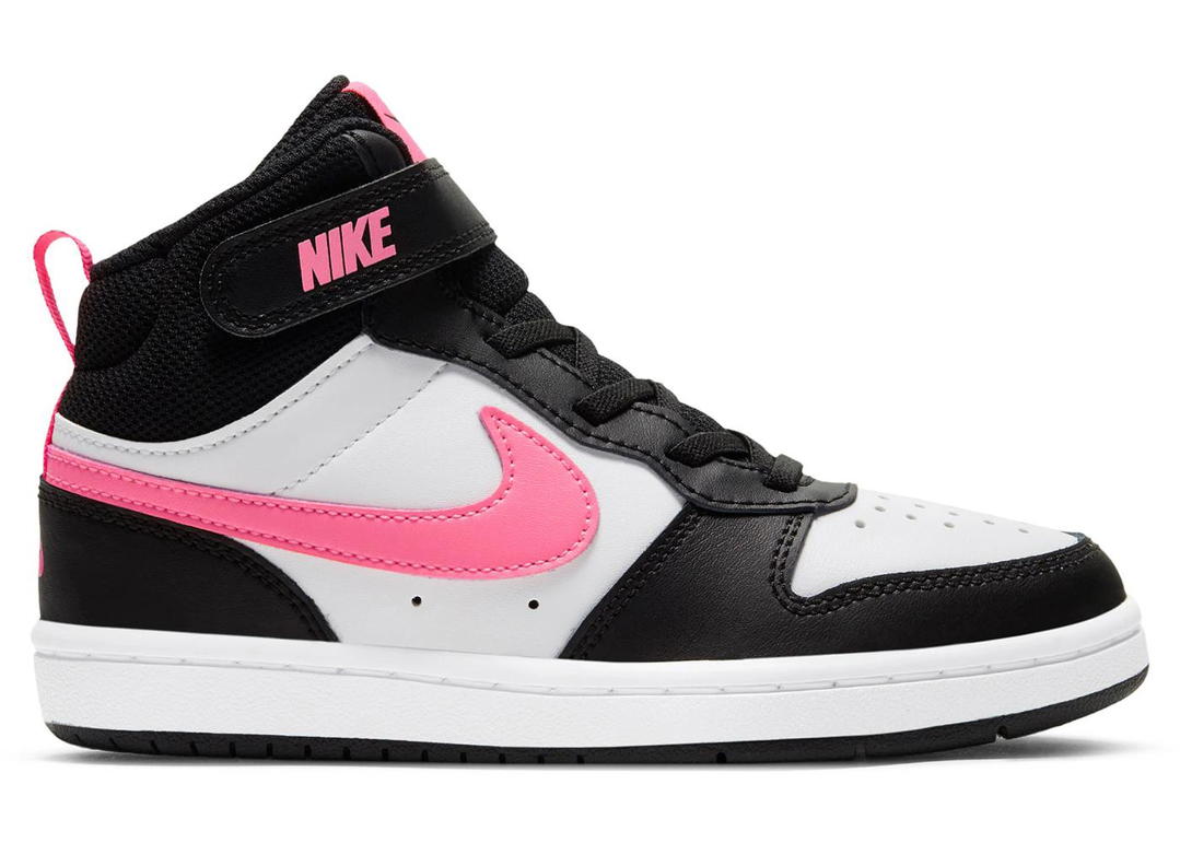 Nike Nike Court Borough Mid 2 Black White Sunset Pulse (PS)