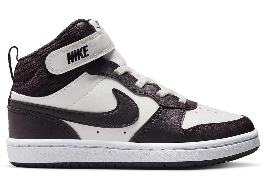 Nike Nike Court Borough Mid 2 Sail White Burgundy Ash (PS)