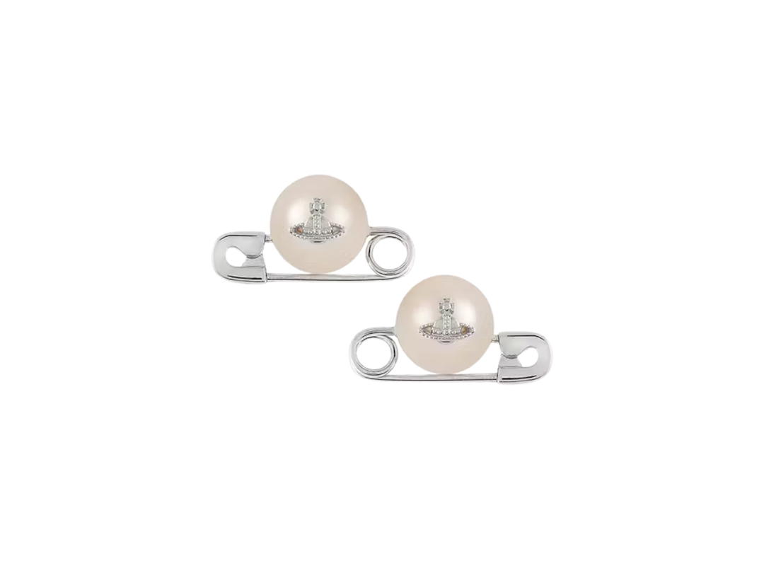 Vivienne Westwood Vivienne Westwood Jordan Pearl Earrings Platinum Plated