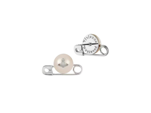 Vivienne Westwood Vivienne Westwood Jordan Pearl Earrings Platinum Plated - view 2