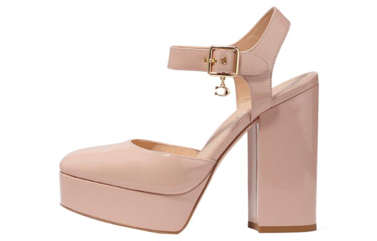 Coach Coach Isabelle Chunky Heel High Heels Women's Pink