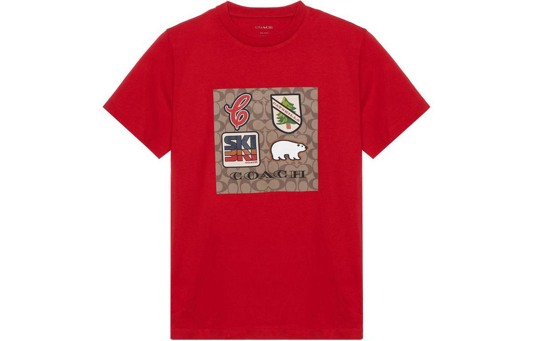 Coach Coach T-Shirts Men Red