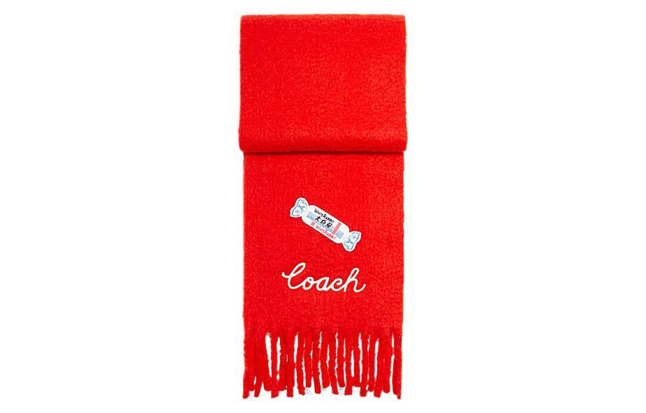 Coach Coach Knit Scarves Men Red
