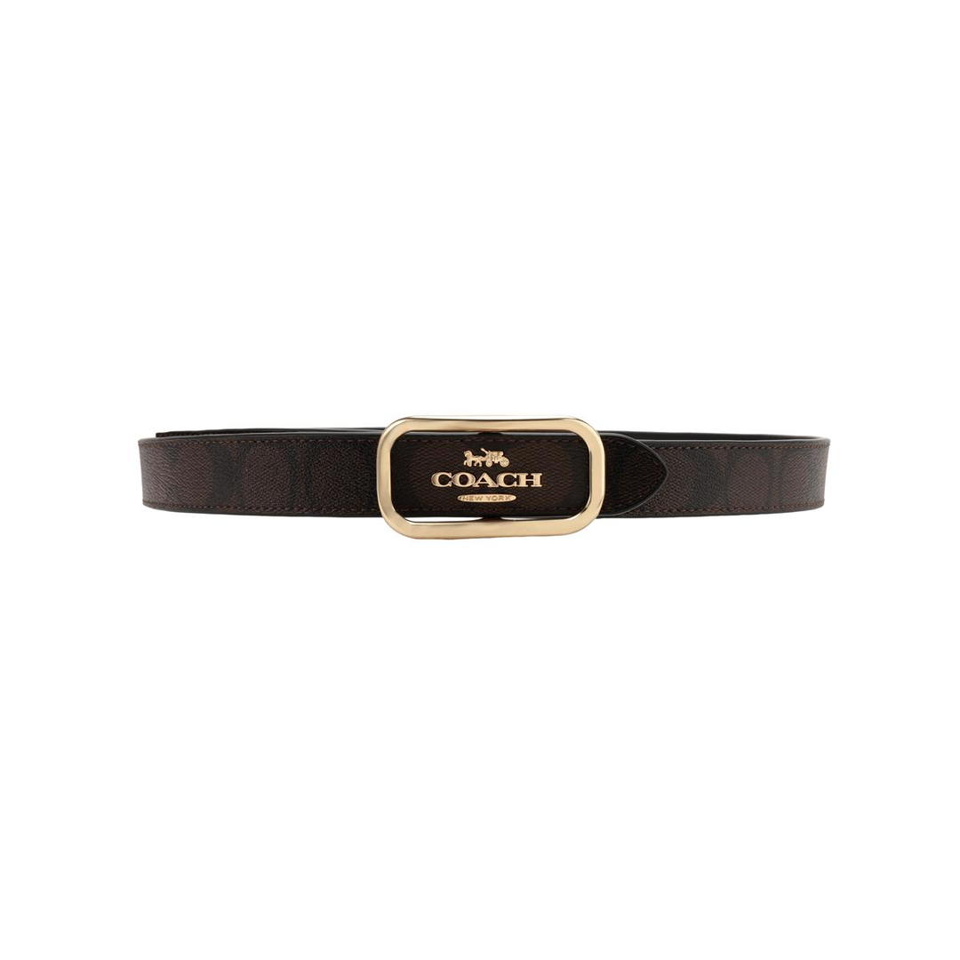 Coach Coach Cow Leather Belts Women's Black Width: 2.5cm