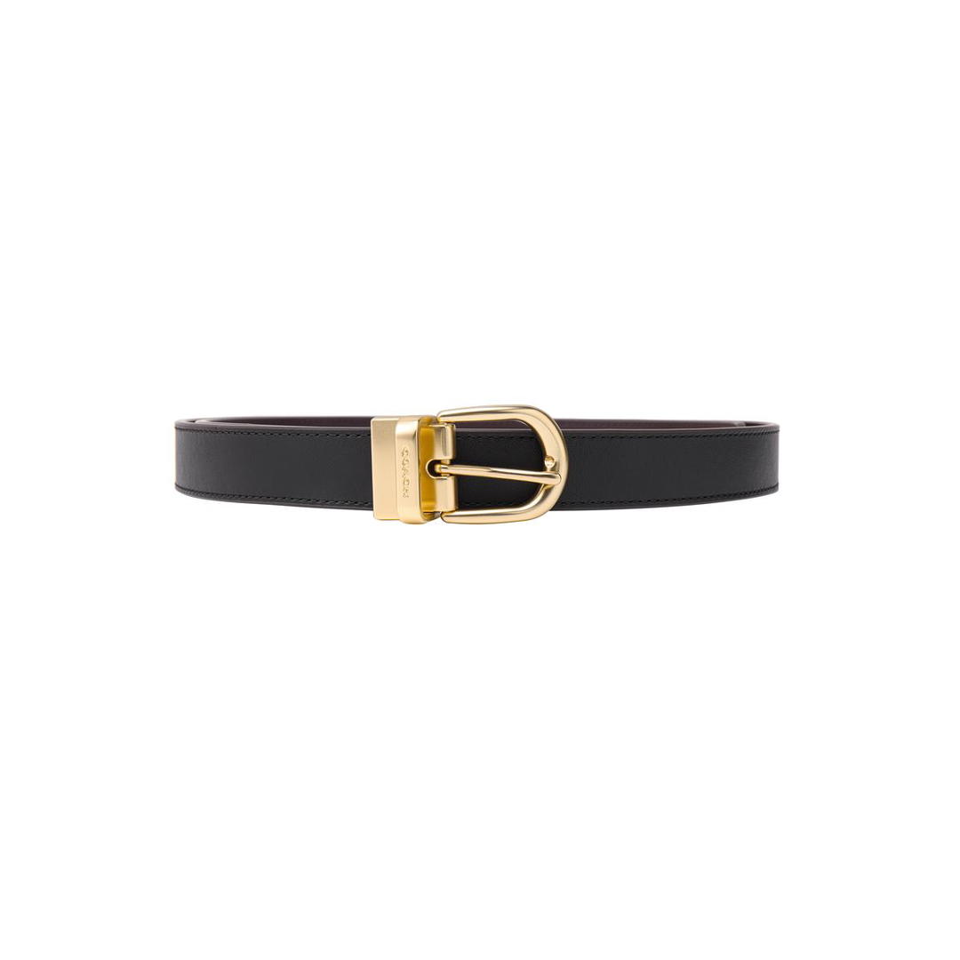 Coach Coach Cow Leather Belts Women's Black Width: 2.5cm