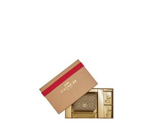 Buy Coach Canvas With Leather Chain Wallets Card Holders Mini Women's Khaki at Sasom – Authentic and Ready to Ship