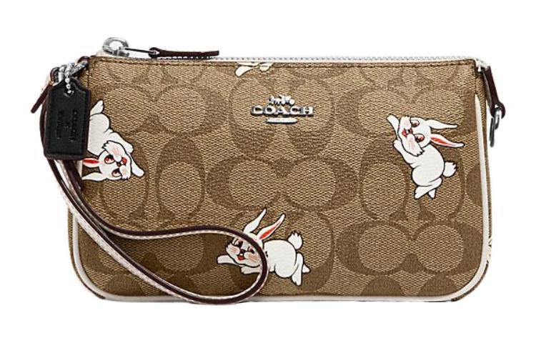 Coach Coach All White Rabbit Collaboration Nolita PVC Shoulder Bag Handbag Shoulder Bag Women's Taupe