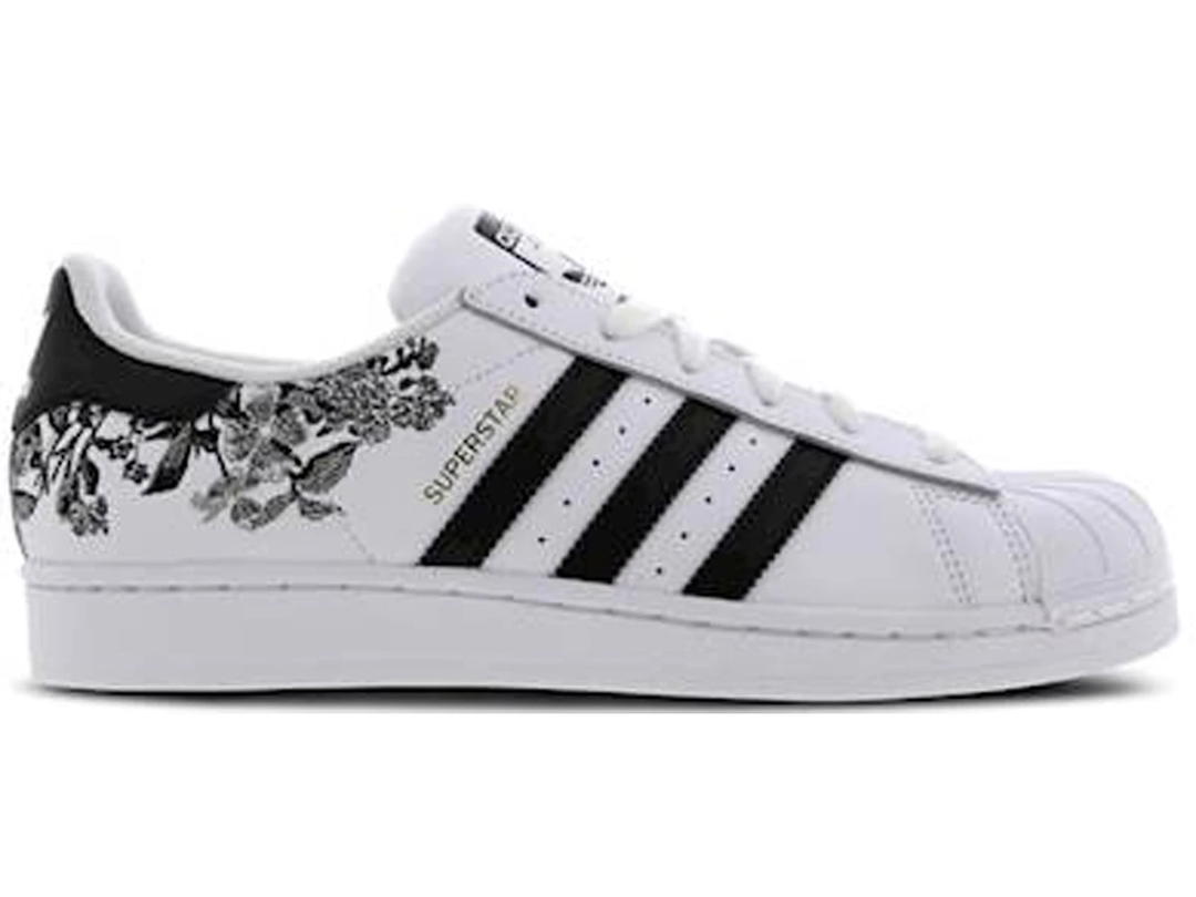 adidas adidas Superstar Flower Embroidery White Black (Women's)