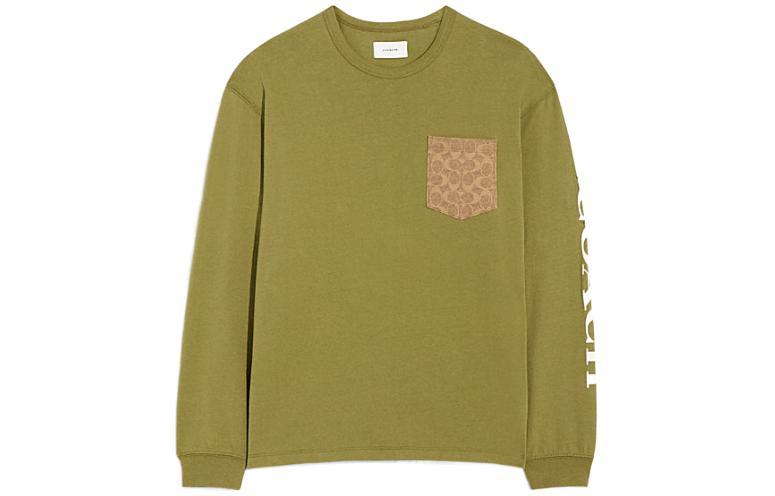 Coach Coach T Shirts Men Olive Green