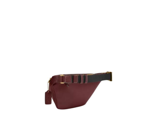 Coach Coach Warren Belt Bag Chambray In Signature With Gold Hardware Wine Multi - view 2