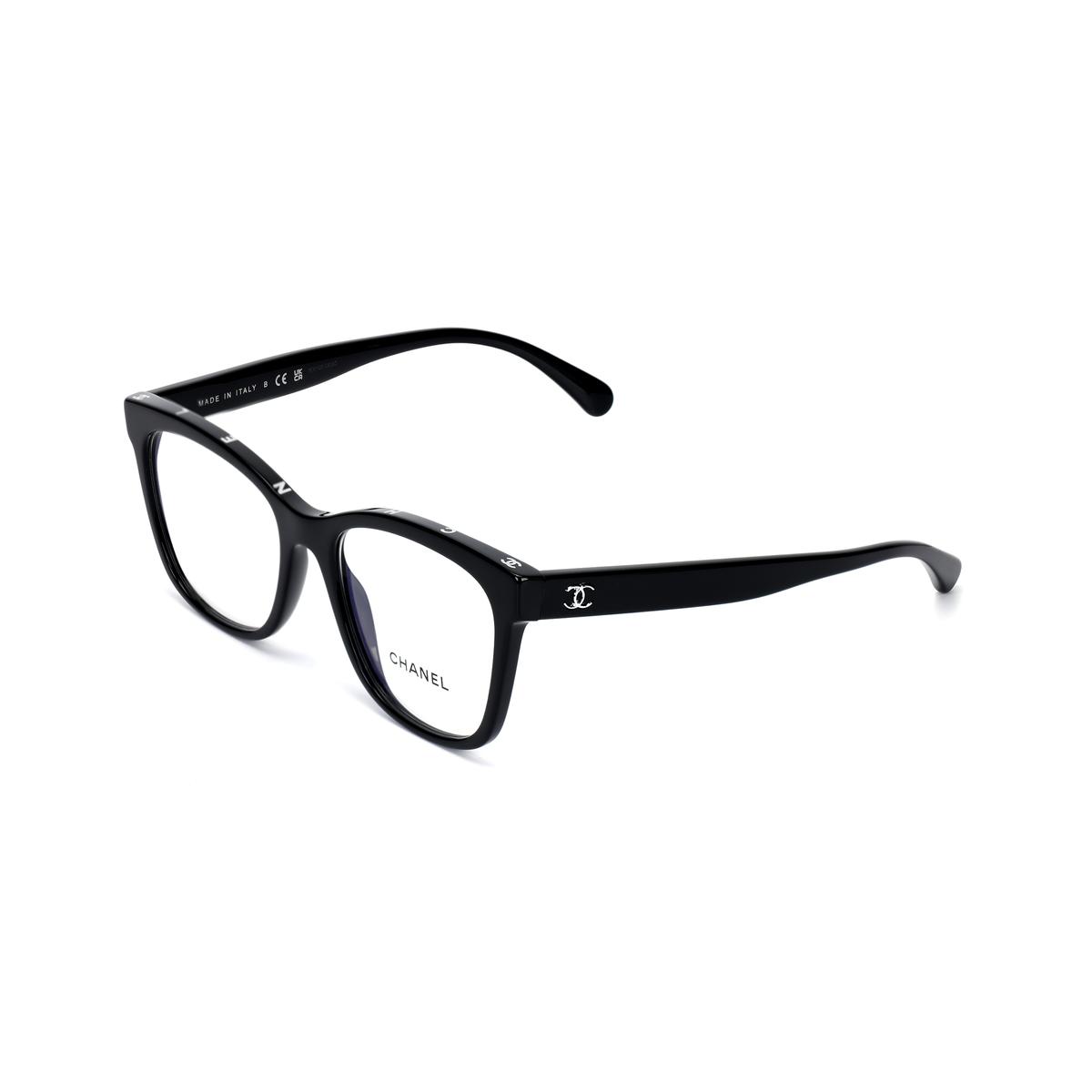 Chanel Chanel Men's Square Acetate Glasses Black