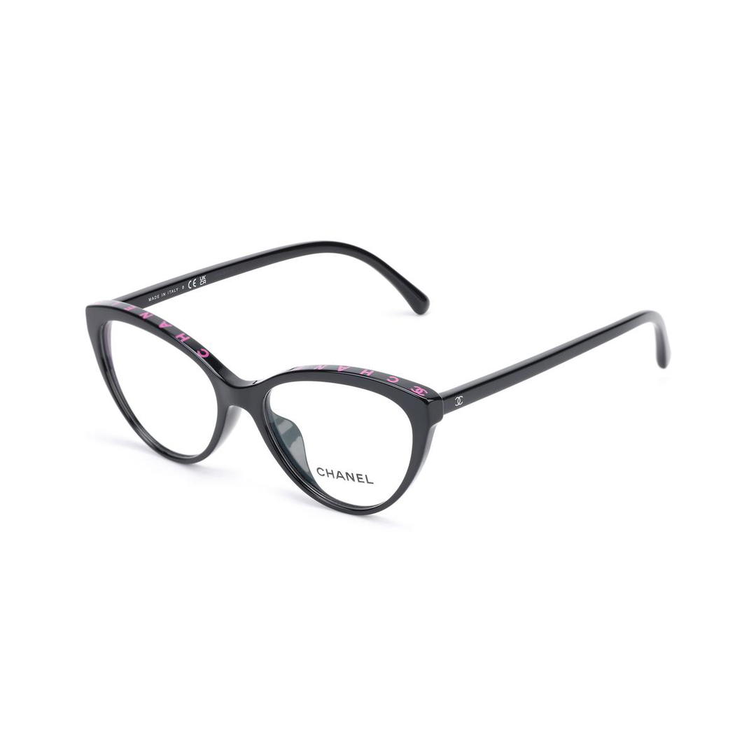 Chanel Chanel Cat Eye Eyeglass Frames Unisex Black