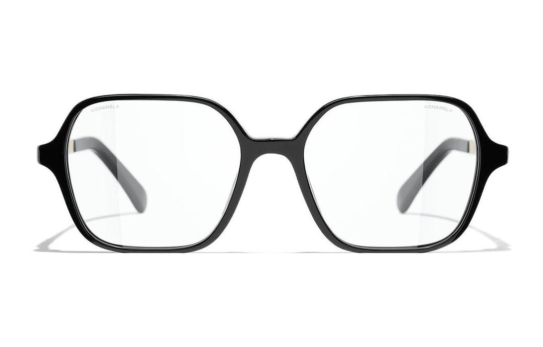 Chanel Chanel Eyeglass Frames Unisex Black